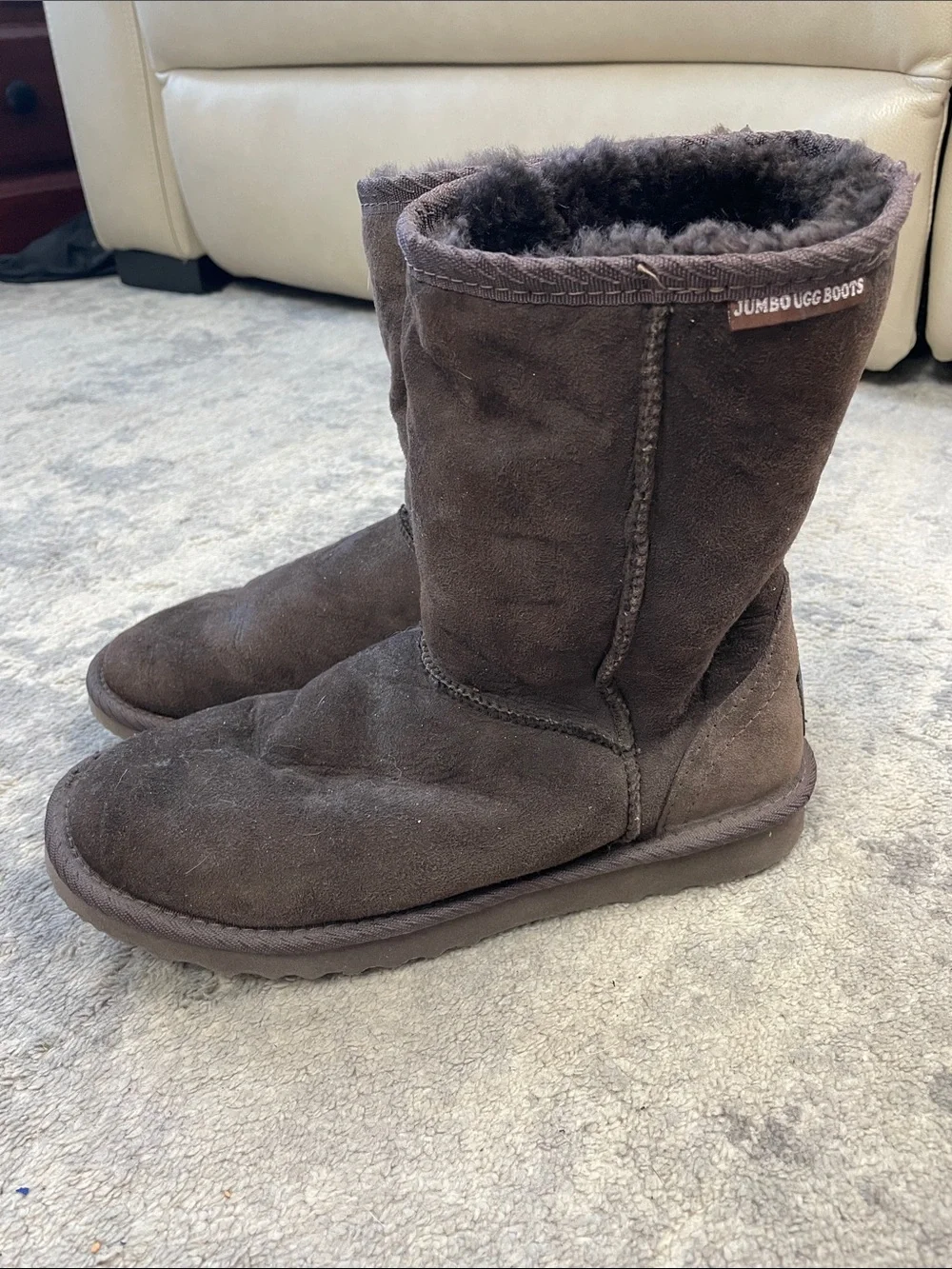 Jumbo UGG Australia Sheepskin Brown Boots